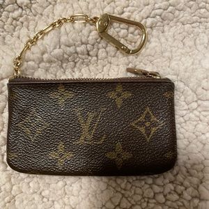 LV keychain card holder